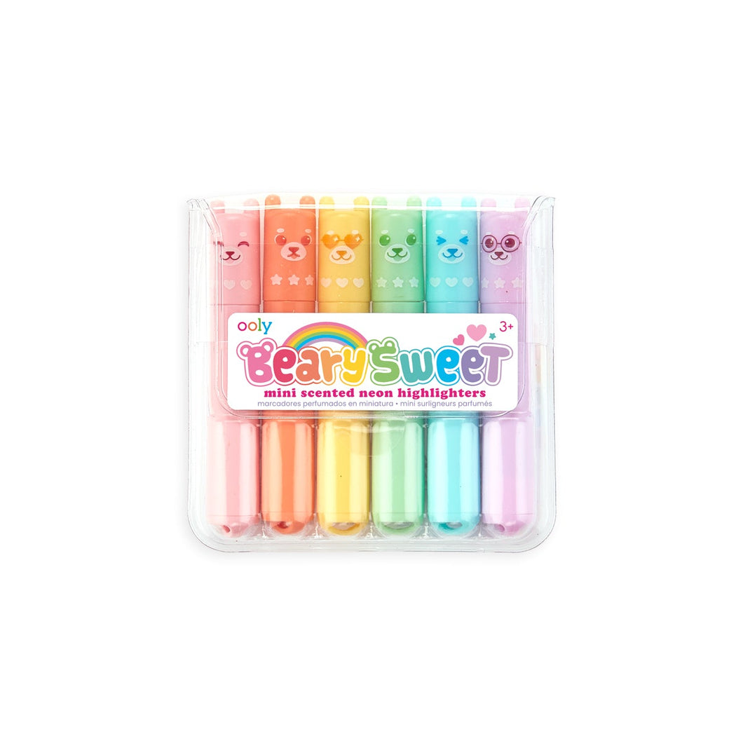Beary Sweet Mini Scented Neon Highlighter Set
