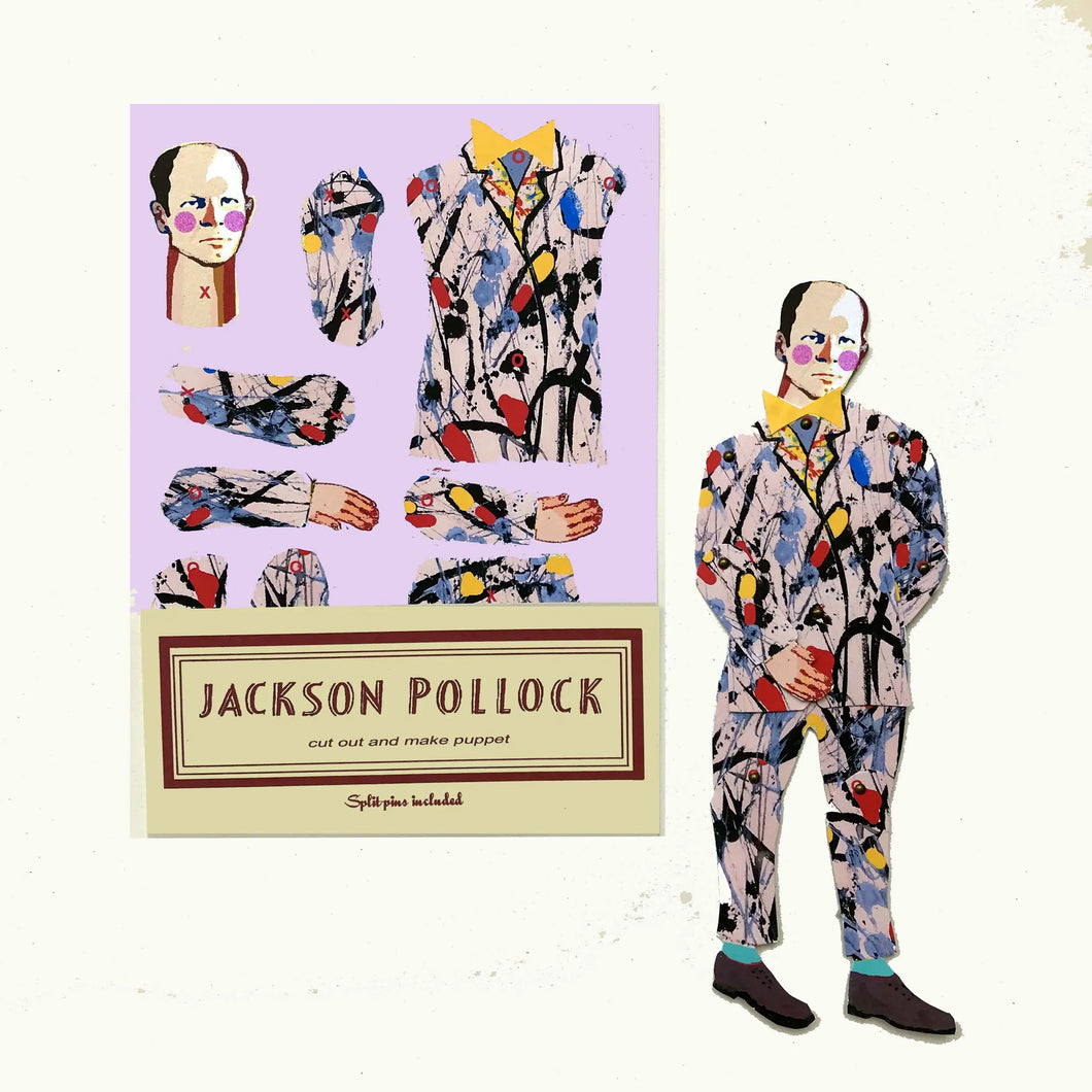 Jackson Pollock Cut Out and Make Puppet