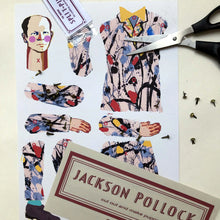 Load image into Gallery viewer, Jackson Pollock Cut Out and Make Puppet

