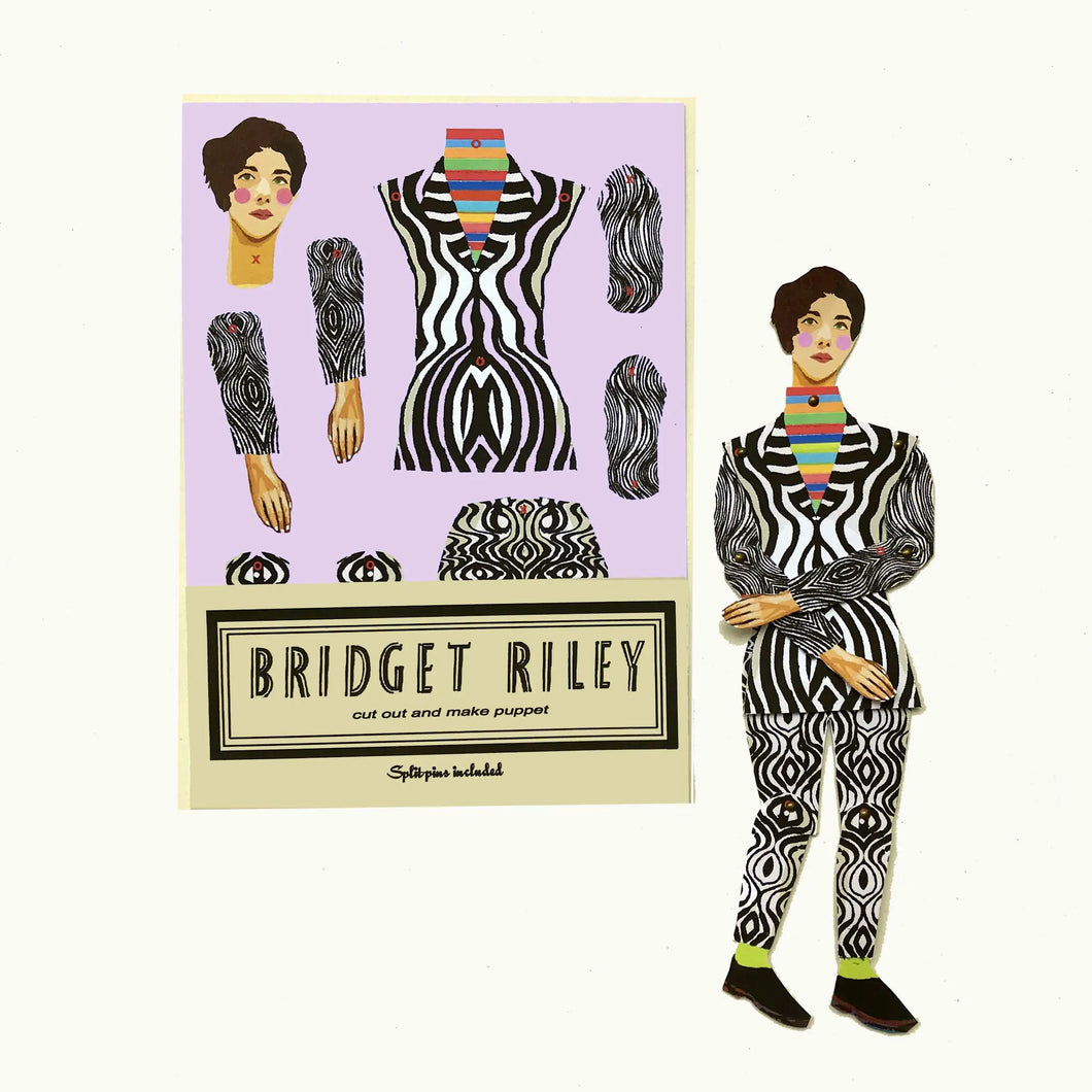 Bridget Riley Cut Out and Make Puppet