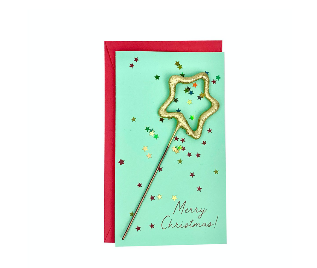 Confetti Sparkler Card - Christmas