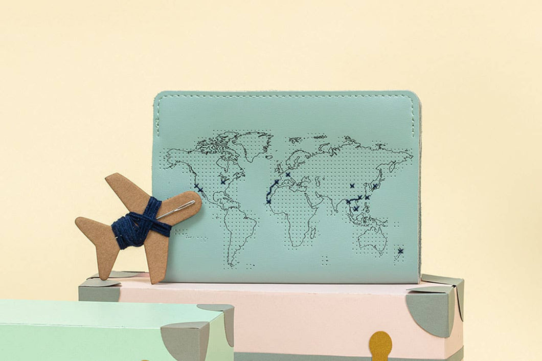 Stitch Where You've Been Passport Cover Kit