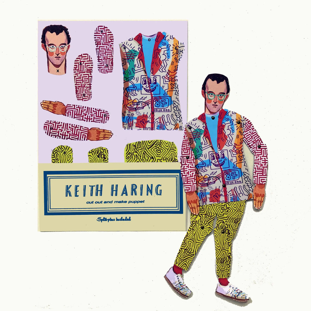Keith Haring Cut Out and Make Puppet